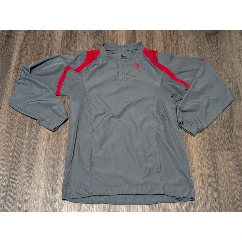 Nike Ken Griffey Jr. swingman‎ Pullover Lightweight Windbreaker Gray Size S